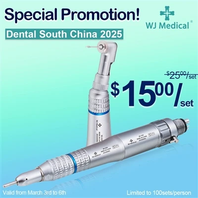 Zubní sada vnější nízké rychlosti přinese dentální výstavu 2025guangzhou